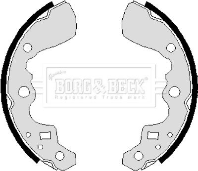 BORG & BECK stabdžių trinkelių komplektas BBS6237